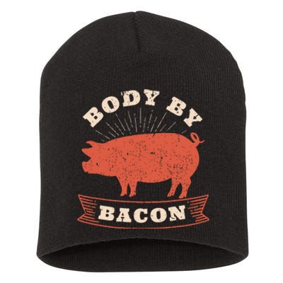 Body By Bacon For Low Carb High Fat Ketogenic Diet Short Acrylic Beanie