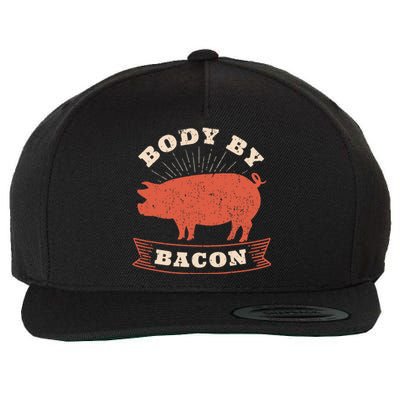 Body By Bacon For Low Carb High Fat Ketogenic Diet Wool Snapback Cap