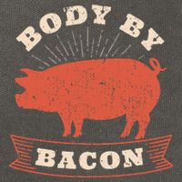 Body By Bacon For Low Carb High Fat Ketogenic Diet Cotton Canvas Backpack