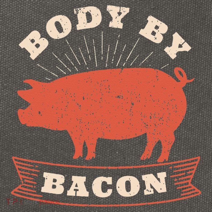 Body By Bacon For Low Carb High Fat Ketogenic Diet Cotton Canvas Backpack
