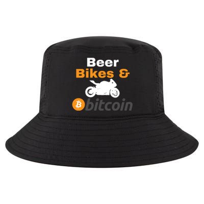 Beer Bikes Bitcoin, Vintage Bitcoin Logo, Bitcoin Crypto, Bitcoin Blockchain Cool Comfort Performance Bucket Hat