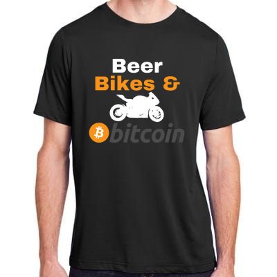 Beer Bikes Bitcoin, Vintage Bitcoin Logo, Bitcoin Crypto, Bitcoin Blockchain Adult ChromaSoft Performance T-Shirt