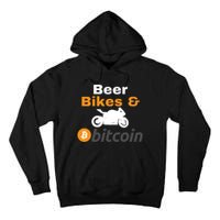 Beer Bikes Bitcoin, Vintage Bitcoin Logo, Bitcoin Crypto, Bitcoin Blockchain Tall Hoodie