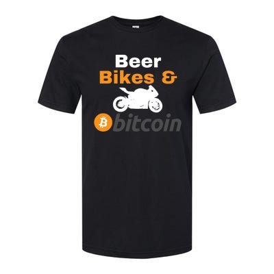 Beer Bikes Bitcoin, Vintage Bitcoin Logo, Bitcoin Crypto, Bitcoin Blockchain Softstyle CVC T-Shirt