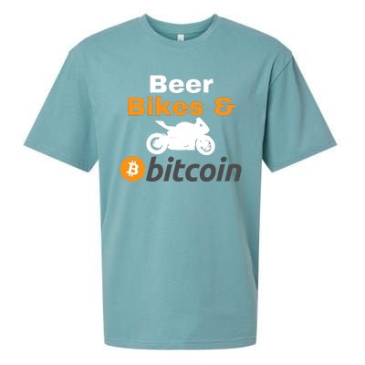 Beer Bikes Bitcoin, Vintage Bitcoin Logo, Bitcoin Crypto, Bitcoin Blockchain Sueded Cloud Jersey T-Shirt