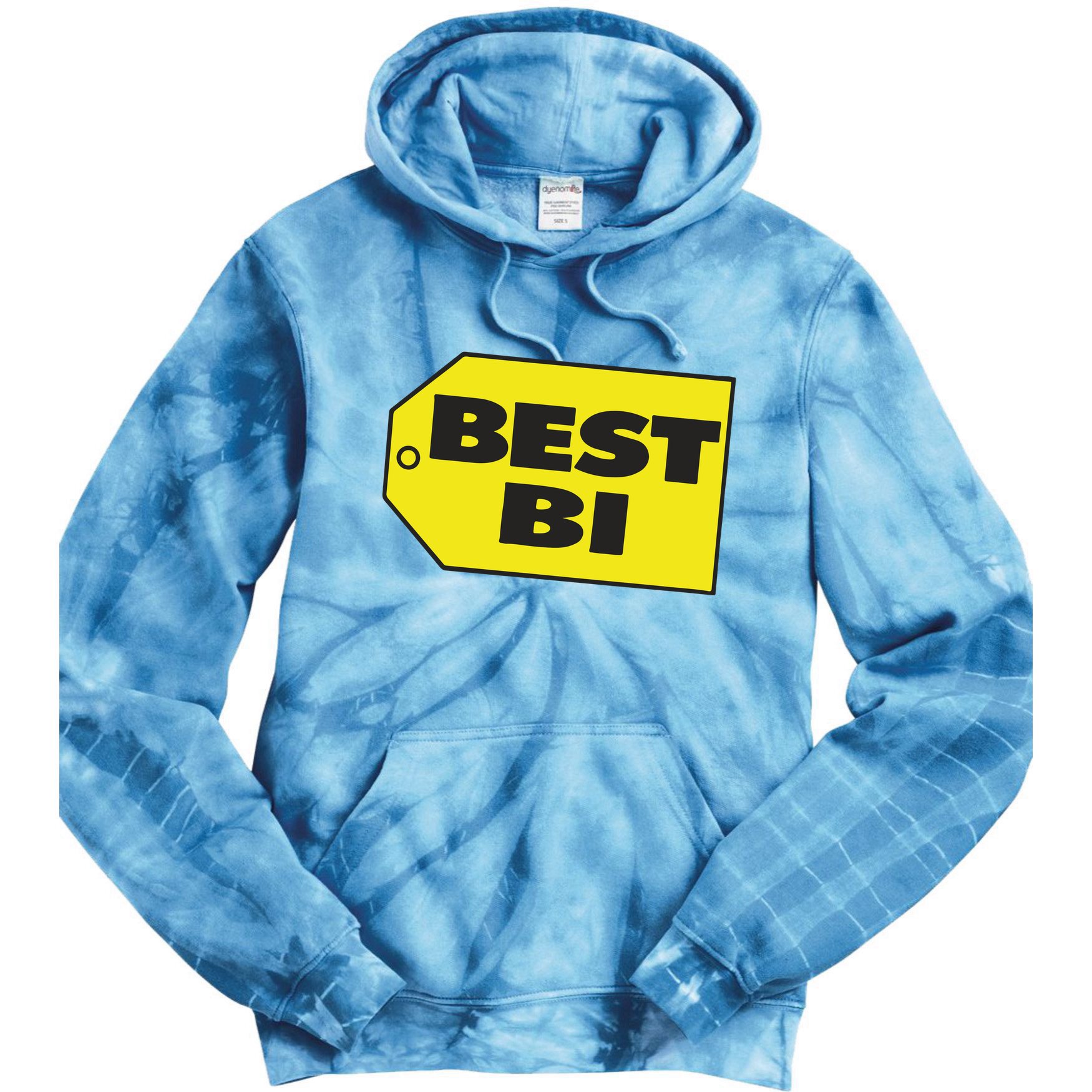 Best Buy Best Bi Bisexual Pun Joke Tie Dye Hoodie