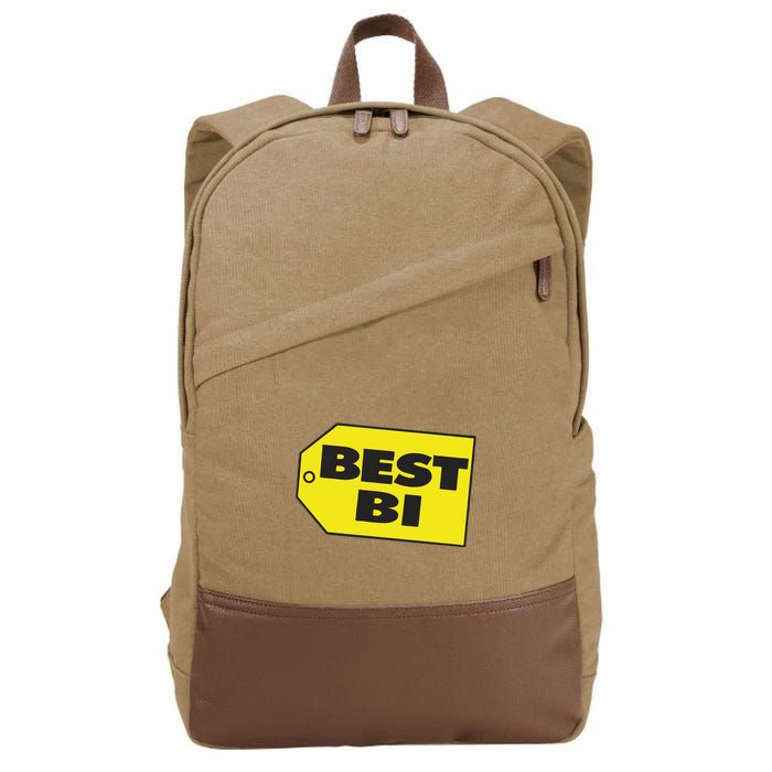 Best Buy Best Bi Bisexual Pun Joke Cotton Canvas Backpack
