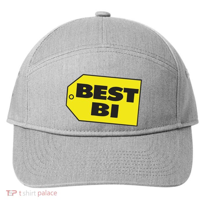 Best Buy Best Bi Bisexual Pun Joke 7-Panel Snapback Hat