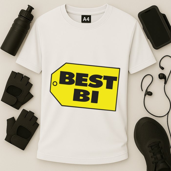 Best Buy Best Bi Bisexual Pun Joke Cooling Performance Crew T-Shirt