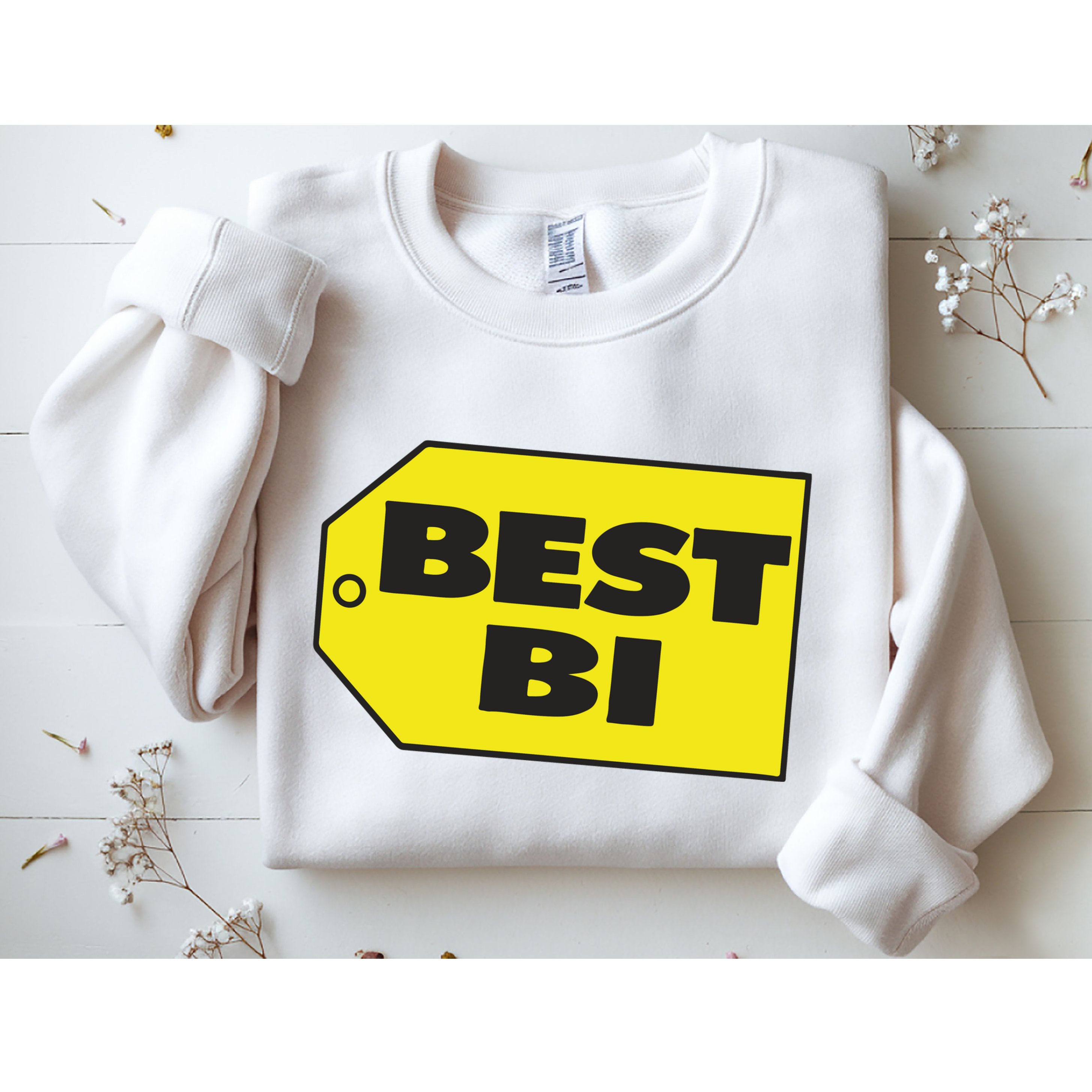 Best Buy Best Bi Bisexual Pun Joke Sweatshirt