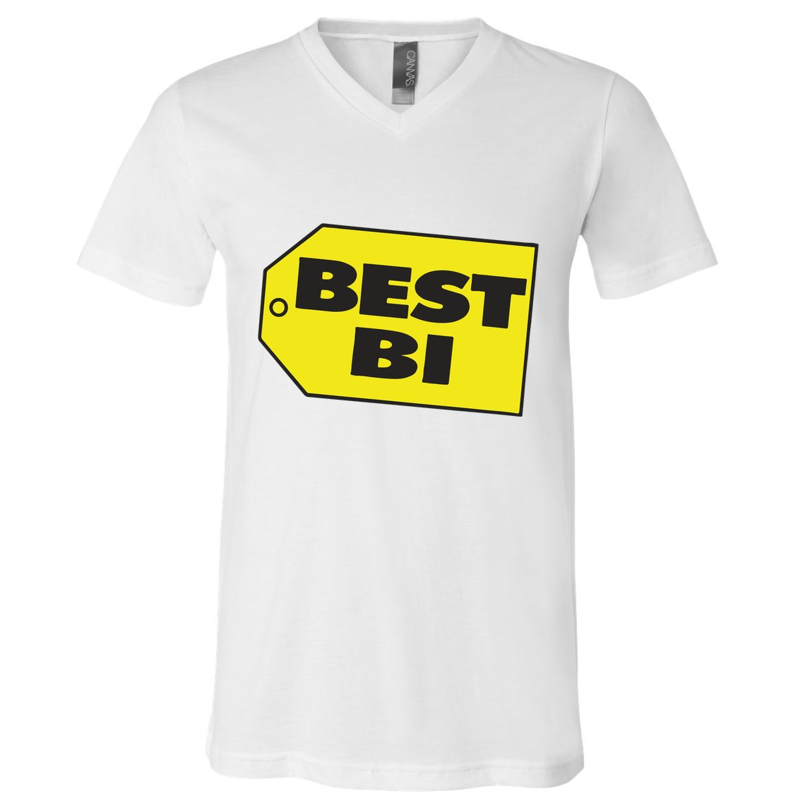 Best Buy Best Bi Bisexual Pun Joke V-Neck T-Shirt