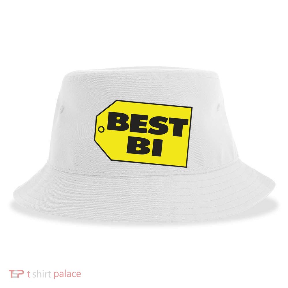 Best Buy Best Bi Bisexual Pun Joke Sustainable Bucket Hat