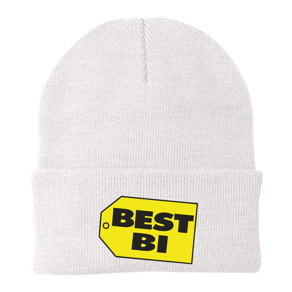 Best Buy Best Bi Bisexual Pun Joke Beanie