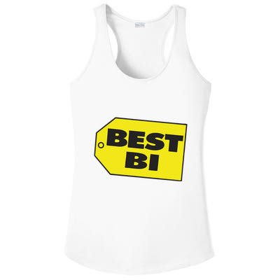 Best Buy Best Bi Bisexual Pun Joke Ladies PosiCharge Competitor Racerback Tank