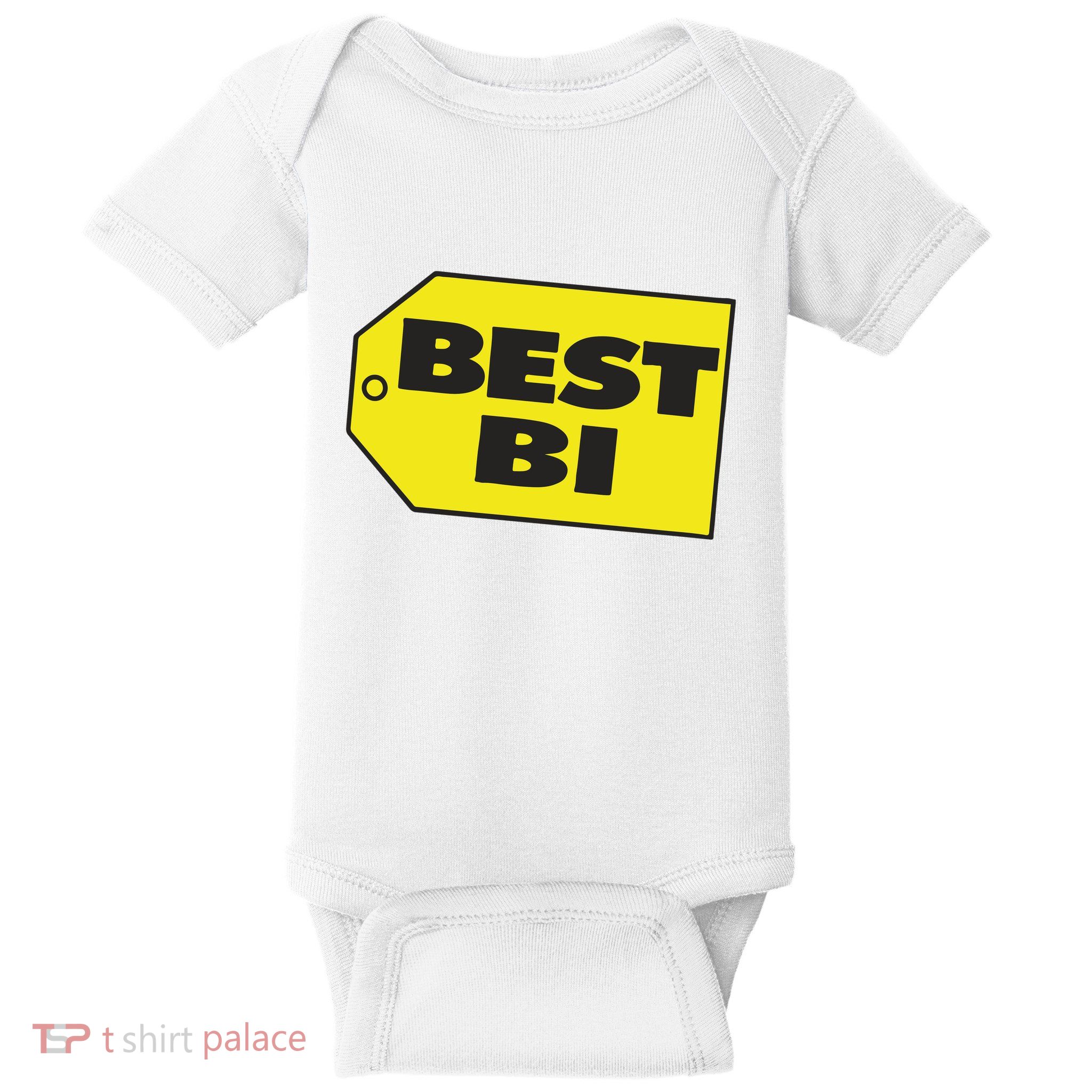 Best Buy Best Bi Bisexual Pun Joke Baby Bodysuit