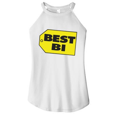 Best Buy Best Bi Bisexual Pun Joke Women's Perfect Tri Rocker Tank