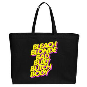 Bleach Blonde Bad Built Butch Body Antimaga Cotton Canvas Jumbo Tote