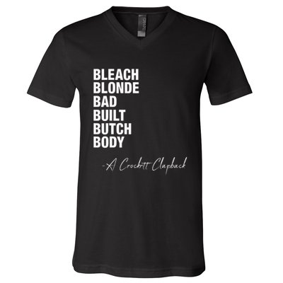 Bleach Blonde Bad Built Butch Body V-Neck T-Shirt