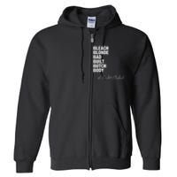 Bleach Blonde Bad Built Butch Body Full Zip Hoodie