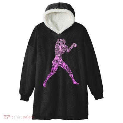 Boxing Boxer Hooded Wearable Blanket