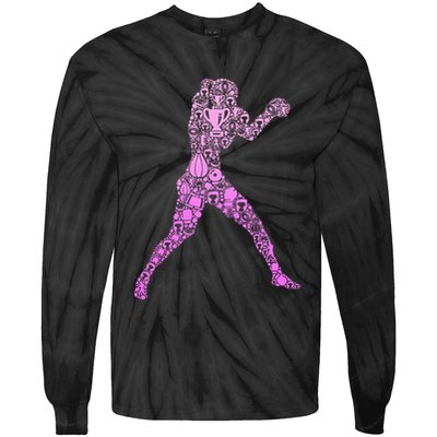 Boxing Boxer Tie-Dye Long Sleeve Shirt