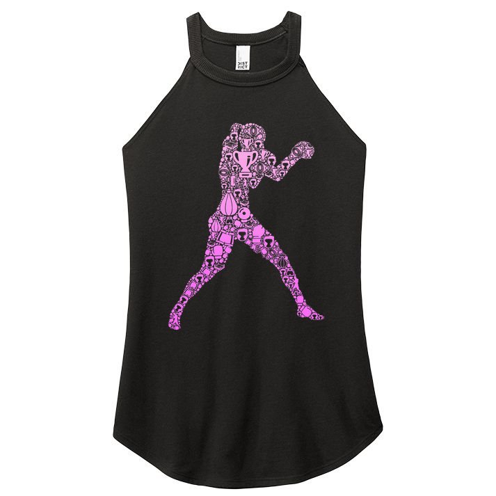 Boxing Boxer Women's Perfect Tri Rocker Tank