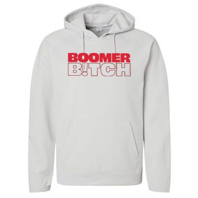 Boomer Bitch Boomer Bitch Performance Fleece Hoodie