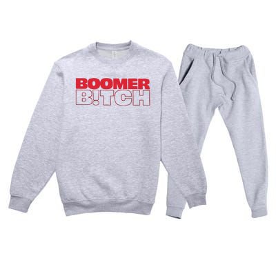 Boomer Bitch Boomer Bitch Premium Crewneck Sweatsuit Set