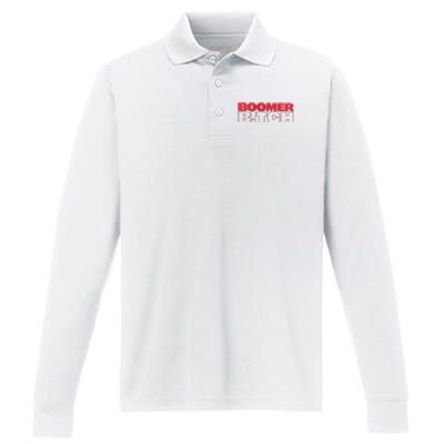 Boomer Bitch Boomer Bitch Performance Long Sleeve Polo