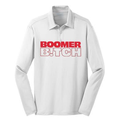 Boomer Bitch Boomer Bitch Silk Touch Performance Long Sleeve Polo