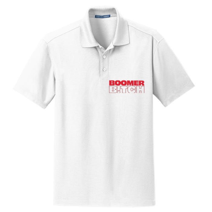 Boomer Bitch Boomer Bitch Dry Zone Grid Polo