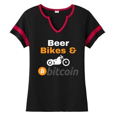 Beer Bikes Bitcoin, Vintage Bitcoin Logo, Bitcoin Blockchain, Bitcoin Crypto Ladies Halftime Notch Neck Tee