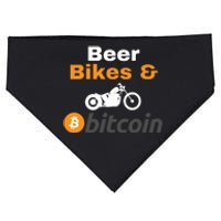 Beer Bikes Bitcoin, Vintage Bitcoin Logo, Bitcoin Blockchain, Bitcoin Crypto USA-Made Doggie Bandana