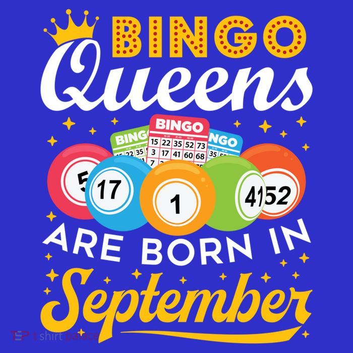 Bingo Birthday Bingo Queens Are Born In September Gift Kids T-Shirt