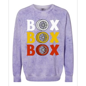 Box Box Box Formula Racing Radio Pit Box Box Box Colorblast Crewneck Sweatshirt