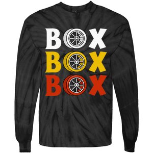 Box Box Box Formula Racing Radio Pit Box Box Box Tie-Dye Long Sleeve Shirt