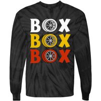 Box Box Box Formula Racing Radio Pit Box Box Box Tie-Dye Long Sleeve Shirt