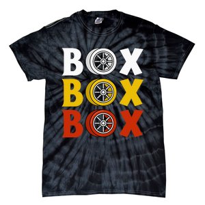 Box Box Box Formula Racing Radio Pit Box Box Box Tie-Dye T-Shirt