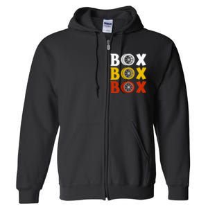 Box Box Box Formula Racing Radio Pit Box Box Box Full Zip Hoodie