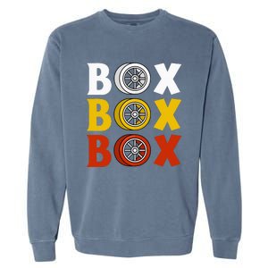 Box Box Box Formula Racing Radio Pit Box Box Box Garment-Dyed Sweatshirt