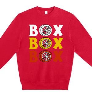 Box Box Box Formula Racing Radio Pit Box Box Box Premium Crewneck Sweatshirt