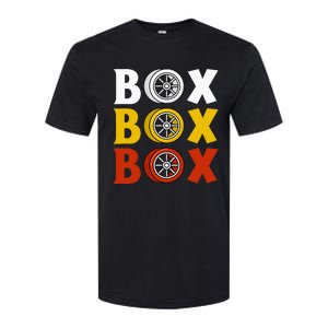 Box Box Box Formula Racing Radio Pit Box Box Box Softstyle CVC T-Shirt