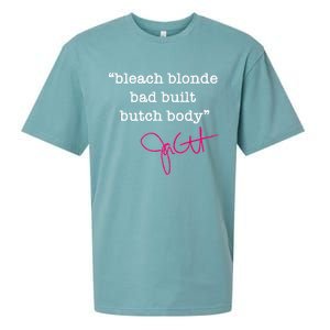 Bleach Blonde Bad Built Butch Body Jasmine Crockett Sueded Cloud Jersey T-Shirt