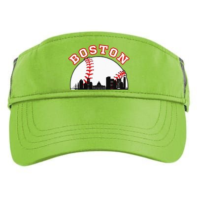 Boston Baseball Boston MA Cityscape BOS Skyline  Adult Drive Performance Visor