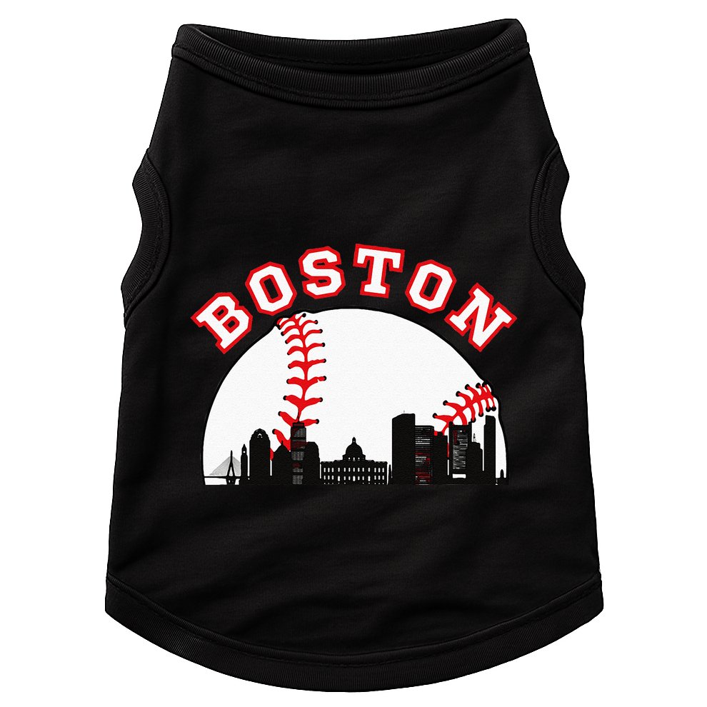 Boston Baseball Boston MA Cityscape BOS Skyline  Doggie Tank