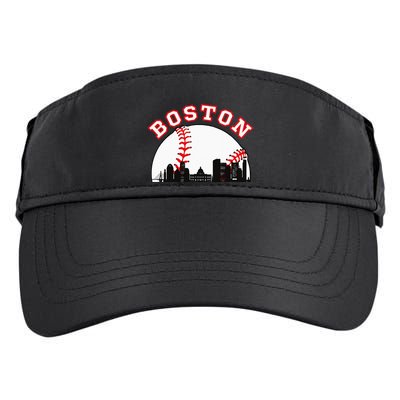 Boston Baseball Boston MA Cityscape BOS Skyline  Adult Drive Performance Visor