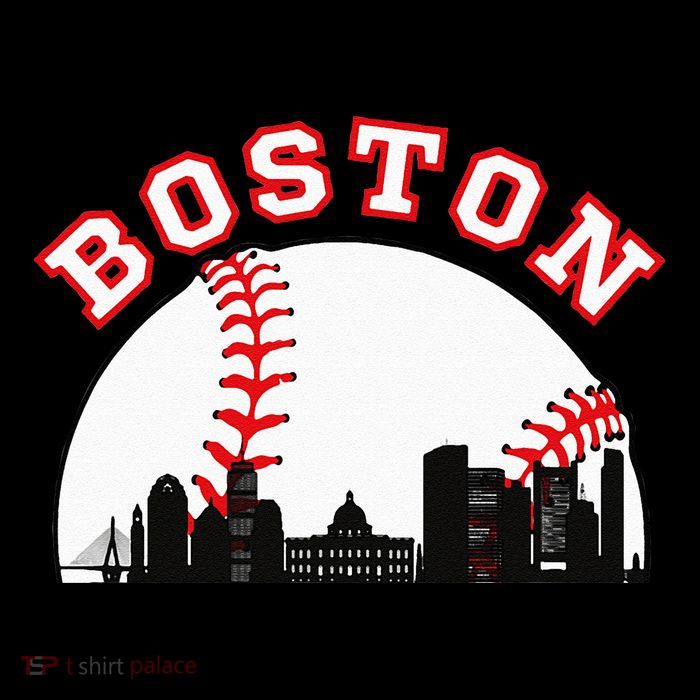 Boston Baseball Boston MA Cityscape BOS Skyline  Flatbill Hat