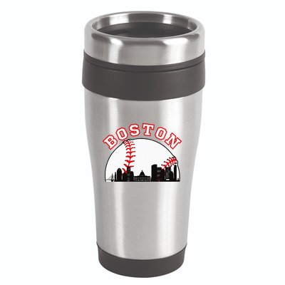 Boston Baseball Boston MA Cityscape BOS Skyline  16oz Travel Tumbler