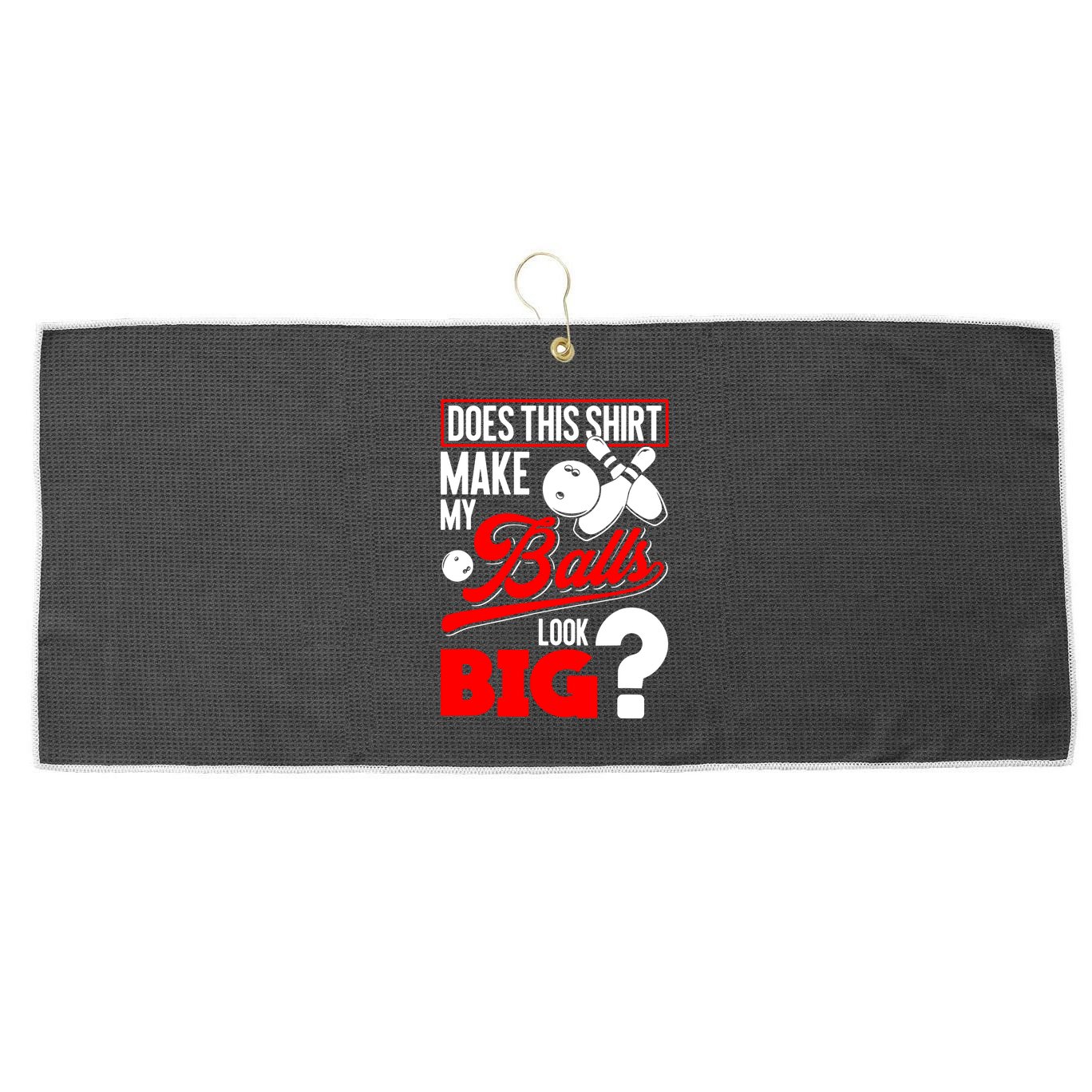 Bowling Balls Large Microfiber Waffle Golf Towel
