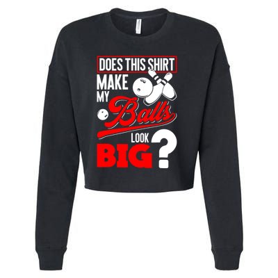 Bowling Balls Cropped Pullover Crew